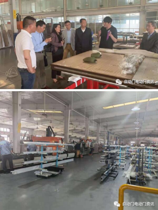 協(xié)會一行分別參觀了緊急疏散平滑門、高端裝甲門、不銹鋼等產(chǎn)品的生產(chǎn)現(xiàn)場