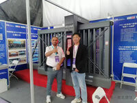 南北德信鉅寶系列三段聯(lián)動懸浮門亮相北京安博會，受到國內外客商高度關注！