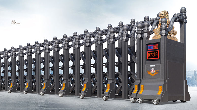 龍韻393A（古銅銀）鋁合金伸縮門