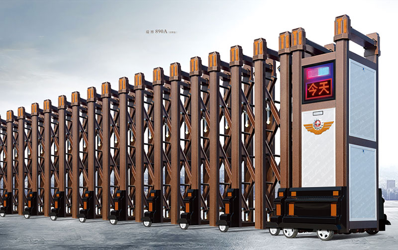 瑞博890A(古銅金)鋁合金伸縮門