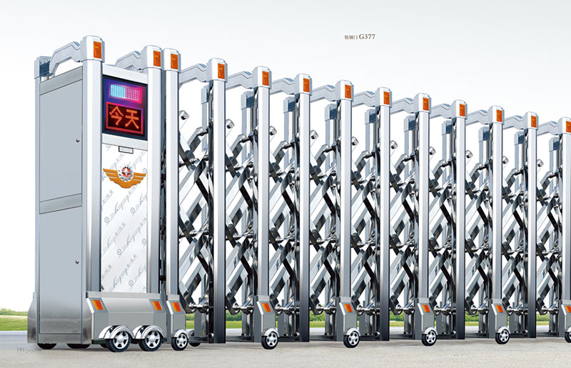 精鋼門(mén)G377不銹鋼伸縮門(mén)