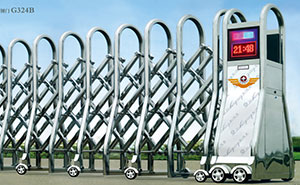 不銹鋼伸縮門 - 精鋼門G324B不銹鋼伸縮門