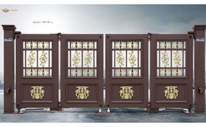 電動(dòng)折疊門 - 智能懸折門938-B2（深咖）