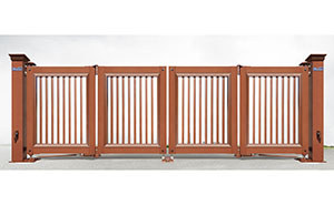 電動折疊門 - 智能懸折門938-C2（紅古銅）