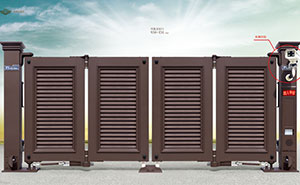 電動(dòng)折疊門 - 智能懸折門938-D1（深咖）