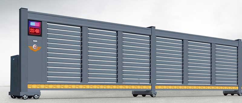 智能伸縮平移門909B(深灰）