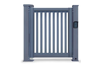 廣告小門 - 人行通道快速平開門【150柱】K2-A1（深灰）