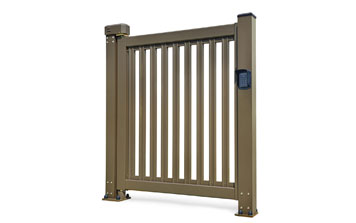 廣告小門(mén) - 人行通道快速平開(kāi)門(mén)【100柱】K2-B1（深咖）