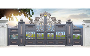 鋁藝大門(mén) - 盧浮幻影-皇冠-LHG17102鋁藝大門(mén)