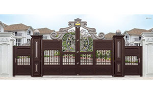 鋁藝大門 - 盧浮幻影-皇冠-LHG17103鋁藝大門