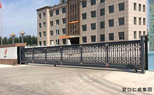 營口仁威集團平移門工程案例 - 中出網(wǎng)-智能出入口與停車充電門戶