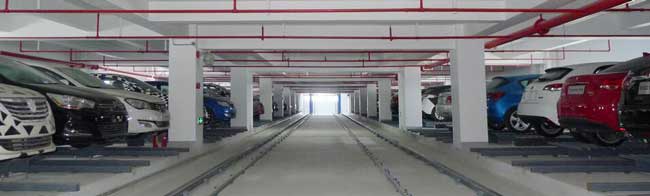 上海汽車集團整車倉儲立體車庫案例 - 中出網(wǎng)-智能出入口與停車充電門戶