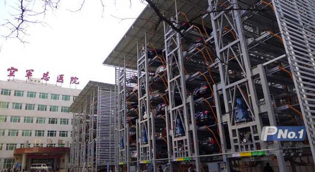 北京空軍總醫(yī)院完工BOT工程典范立體車庫(kù)案例 - 中出網(wǎng)-智能出入口與停車充電門戶