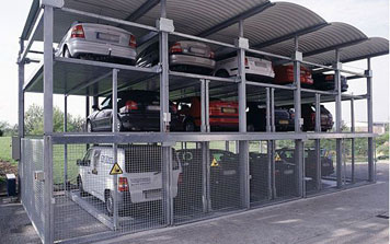 三層升降橫移類立體車(chē)庫(kù)