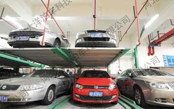 兩層后懸臂升降橫移立體車(chē)庫(kù)
