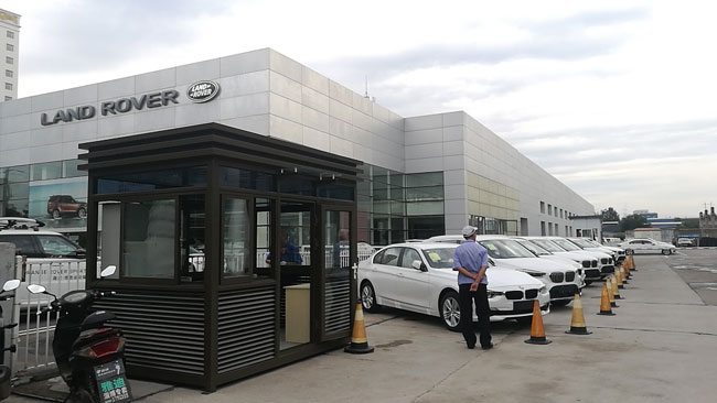 恒基寶馬店崗亭案例 - 中出網(wǎng)-智能出入口與停車充電門戶