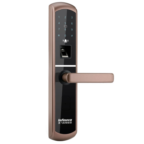 A1家用防盜直板密碼指紋智能鎖