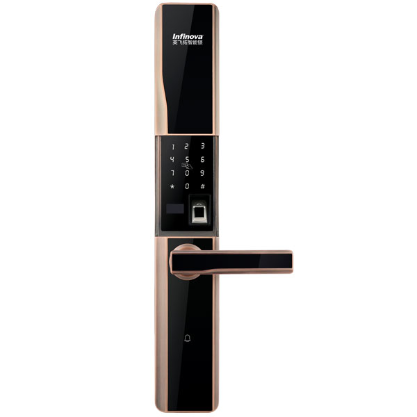 A5防盜家用指紋密碼智能鎖