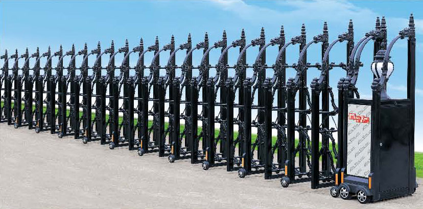 歐式鑄鋁門1號電動伸縮門