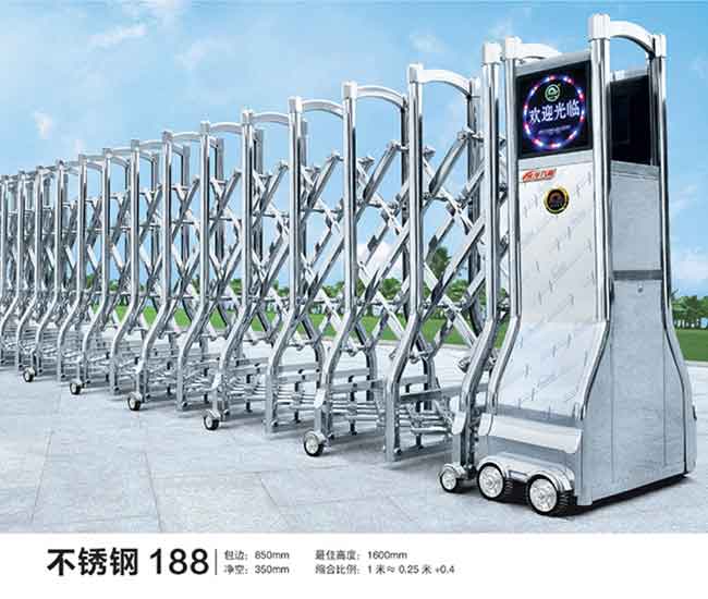 不銹鋼188電動(dòng)伸縮門