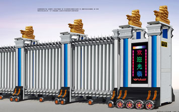 電動伸縮門 - 一帆風順006(雙排)伸縮門