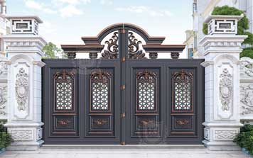 庭院別墅大門 - 豪華別墅庭院大門DM·22012