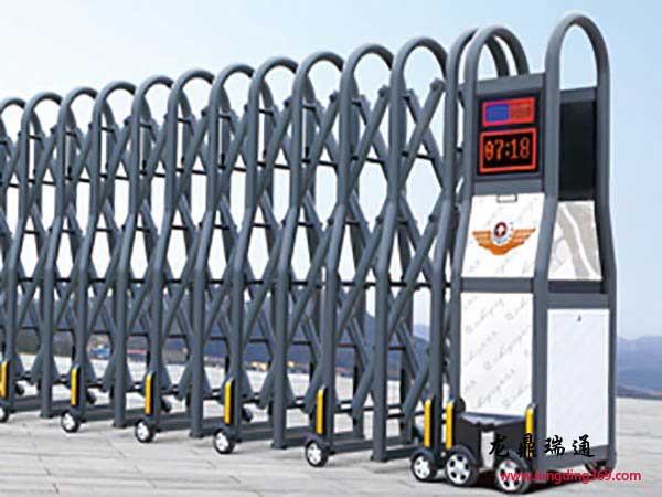 鋁合金電動(dòng)伸縮門黑色LD-16