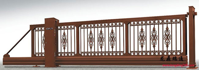 無軌懸浮門雕花LD-02棕色