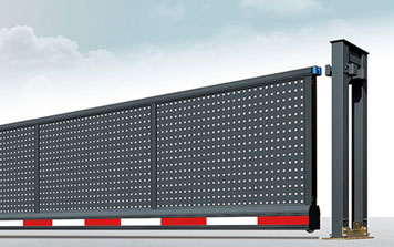 懸浮平移門 - 無(wú)軌懸浮門網(wǎng)板沖孔LD-159黑色