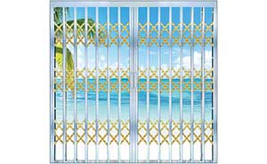 不銹鋼拉閘門 - 螺紋管拉閘門