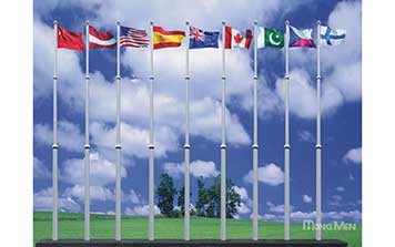 旗桿 - Q800-T鋁合金電動旗桿