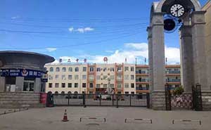 固陽二中863伸縮門案例