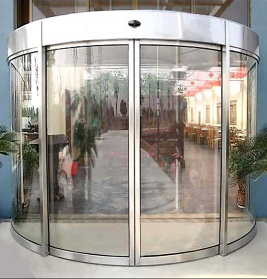 半圓弧形自動門