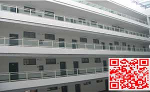 金華職業(yè)技術(shù)學(xué)院玻璃陽臺(tái)護(hù)欄、飄窗護(hù)欄案例