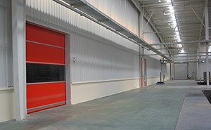 賽輪輪胎車間快速卷簾門