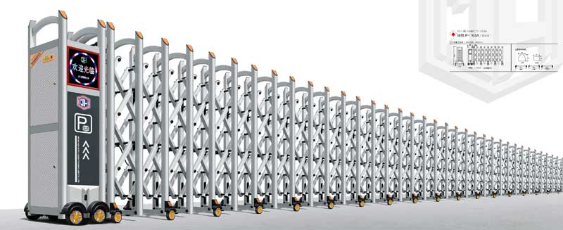 鋁合金伸縮門(mén)-順航P-168A