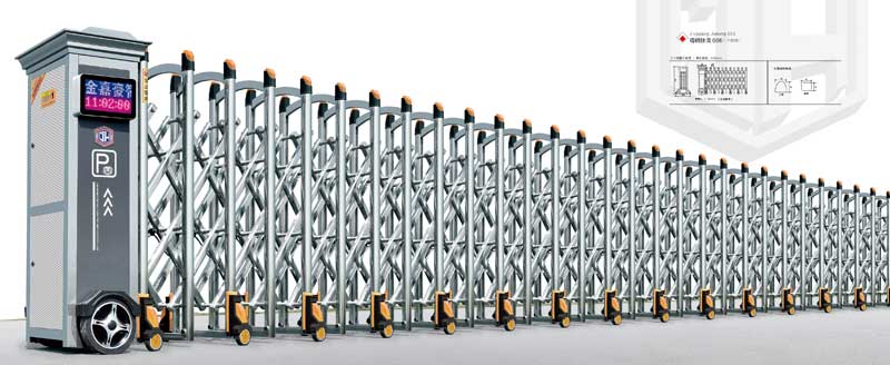 不銹鋼伸縮門(mén)-精鋼捷龍666