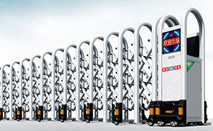 鋁合金伸縮門(mén) - 豪邁1766-A（銀白）鋁合金伸縮門(mén)