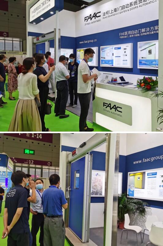 展出的FHE系列醫(yī)療自動(dòng)門吸引了眾多的設(shè)計(jì)院、凈化企業(yè)、業(yè)主、集成商的目光