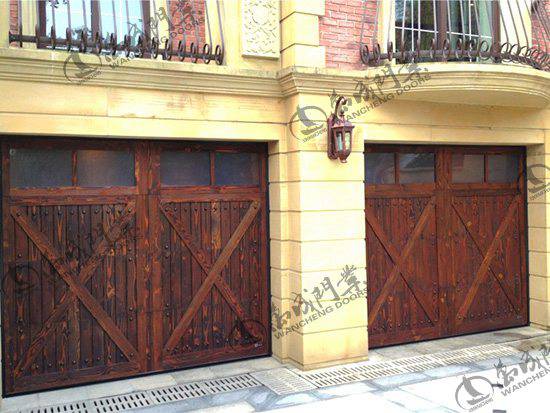 實木鋁合金車庫門