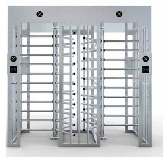 雙門方頂120°全高轉閘