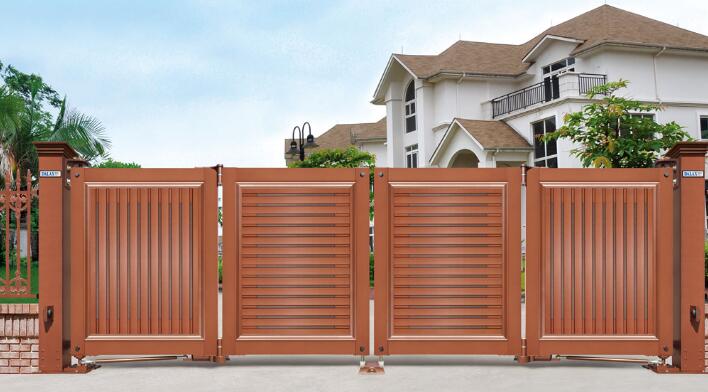 智能懸浮折疊門(mén)718C（古銅金）