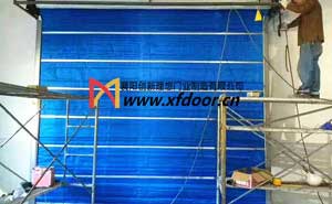 孝感市嘉航酒店特級(jí)無機(jī)布防火卷簾門案例