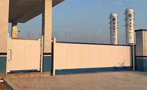 江西省宜春市宜豐縣港華燃?xì)馊獍逯悄軣o(wú)軌懸浮門案例 - 中出網(wǎng)-智能出入口與停車充電門戶