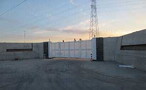 鹽城西大豐劉莊自來(lái)水廠智能安全伸縮平移門(mén)工程案例