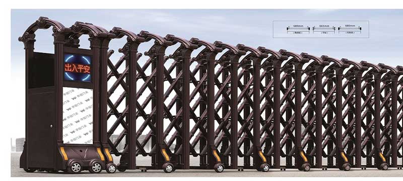 錦龍鋁合金電動伸縮門