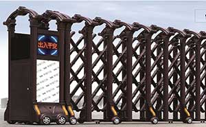 錦龍鋁合金電動伸縮門