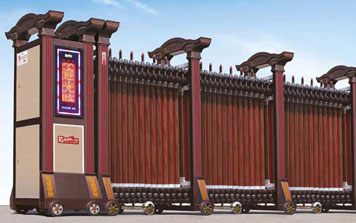 鋁合金伸縮門 - 富貴FGL-C920(紅古銅色)