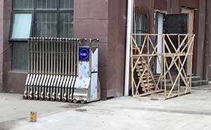 洪澤郵儲(chǔ)銀行電動(dòng)伸縮門案例