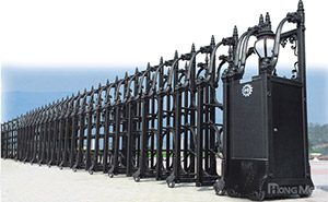 鋁合金伸縮門(mén) - 東方神韻-H鋁合金伸縮門(mén)